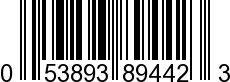 UPC-A <b>053893894423 / 0 53893 89442 3