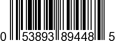 UPC-A <b>053893894485 / 0 53893 89448 5