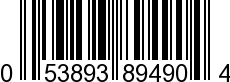 UPC-A <b>053893894904 / 0 53893 89490 4