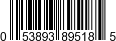 UPC-A <b>053893895185 / 0 53893 89518 5