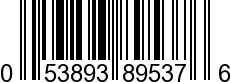 UPC-A <b>053893895376 / 0 53893 89537 6