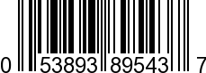 UPC-A <b>053893895437 / 0 53893 89543 7