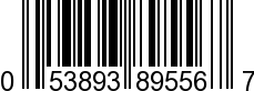 UPC-A <b>053893895567 / 0 53893 89556 7