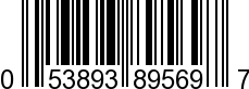 UPC-A <b>053893895697 / 0 53893 89569 7