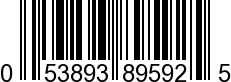 UPC-A <b>053893895925 / 0 53893 89592 5