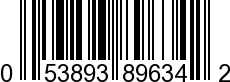 UPC-A <b>053893896342 / 0 53893 89634 2