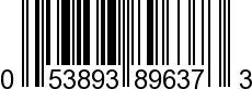 UPC-A <b>053893896373 / 0 53893 89637 3