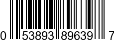 UPC-A <b>053893896397 / 0 53893 89639 7