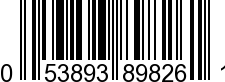 UPC-A <b>053893898261 / 0 53893 89826 1