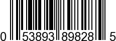 UPC-A <b>053893898285 / 0 53893 89828 5