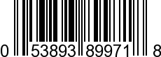 UPC-A <b>053893899718 / 0 53893 89971 8