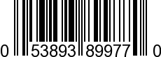 UPC-A <b>053893899770 / 0 53893 89977 0