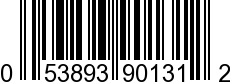 UPC-A <b>053893901312 / 0 53893 90131 2