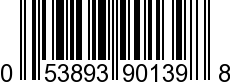 UPC-A <b>053893901398 / 0 53893 90139 8