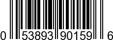 UPC-A <b>053893901596 / 0 53893 90159 6