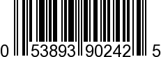 UPC-A <b>053893902425 / 0 53893 90242 5