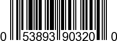 UPC-A <b>053893903200 / 0 53893 90320 0