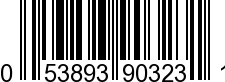 UPC-A <b>053893903231 / 0 53893 90323 1