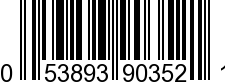 UPC-A <b>053893903521 / 0 53893 90352 1