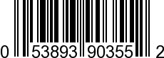 UPC-A <b>053893903552 / 0 53893 90355 2