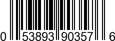 UPC-A <b>053893903576 / 0 53893 90357 6