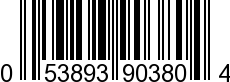 UPC-A <b>053893903804 / 0 53893 90380 4