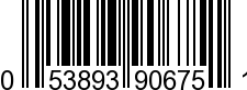 UPC-A <b>053893906751 / 0 53893 90675 1