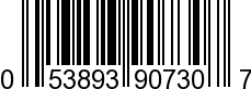 UPC-A <b>053893907307 / 0 53893 90730 7