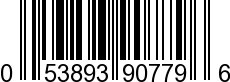 UPC-A <b>053893907796 / 0 53893 90779 6