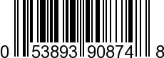 UPC-A <b>053893908748 / 0 53893 90874 8