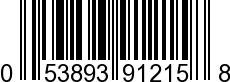 UPC-A <b>053893912158 / 0 53893 91215 8