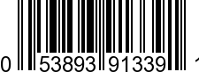 UPC-A <b>053893913391 / 0 53893 91339 1