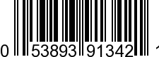 UPC-A <b>053893913421 / 0 53893 91342 1