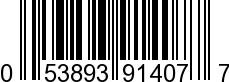 UPC-A <b>053893914077 / 0 53893 91407 7