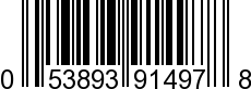 UPC-A <b>053893914978 / 0 53893 91497 8