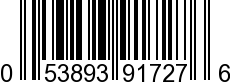 UPC-A <b>053893917276 / 0 53893 91727 6