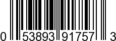 UPC-A <b>053893917573 / 0 53893 91757 3