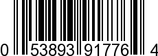 UPC-A <b>053893917764 / 0 53893 91776 4