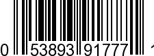 UPC-A <b>053893917771 / 0 53893 91777 1