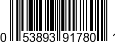 UPC-A <b>053893917801 / 0 53893 91780 1