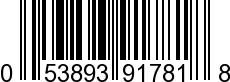 UPC-A <b>053893917818 / 0 53893 91781 8