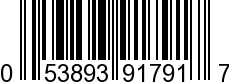 UPC-A <b>053893917917 / 0 53893 91791 7