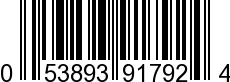 UPC-A <b>053893917924 / 0 53893 91792 4