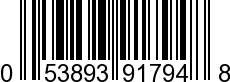 UPC-A <b>053893917948 / 0 53893 91794 8