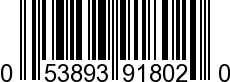 UPC-A <b>053893918020 / 0 53893 91802 0