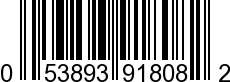 UPC-A <b>053893918082 / 0 53893 91808 2