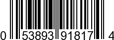 UPC-A <b>053893918174 / 0 53893 91817 4