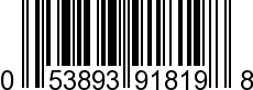 UPC-A <b>053893918198 / 0 53893 91819 8