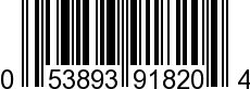 UPC-A <b>053893918204 / 0 53893 91820 4