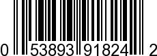 UPC-A <b>053893918242 / 0 53893 91824 2